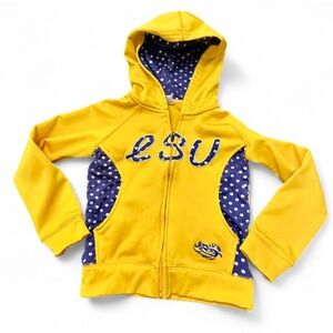 Colosseum Kids Yellow and Blue LSU Hoodie